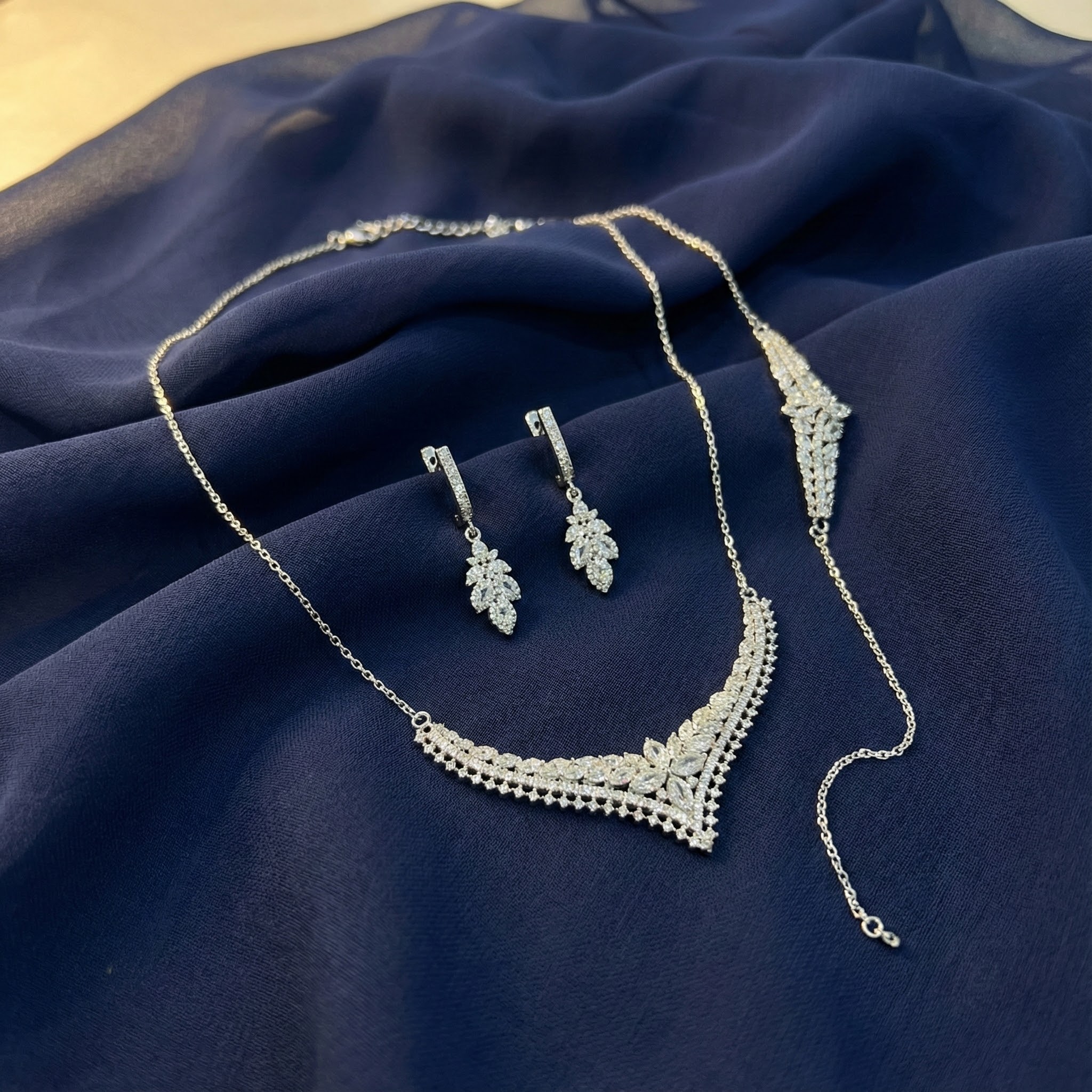 ست نقره زنانه نگین اتمی